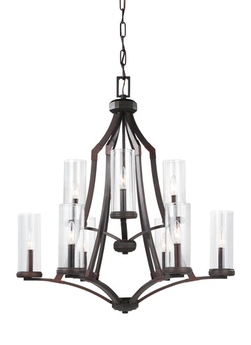 Murray Feiss 9 - Light Chandelier Dark Antique Copper / Antique Copper - C140-F3081/9DAC/AC