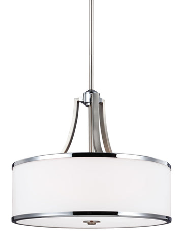 Murray Feiss 4 - Light Uplight Pendant Satin Nickel / Chrome - C140-F3087/4SN/CH