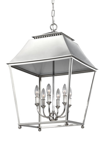 Murray Feiss 6 - Light Foyer Pendant Polished Nickel - C140-F3090/6PN