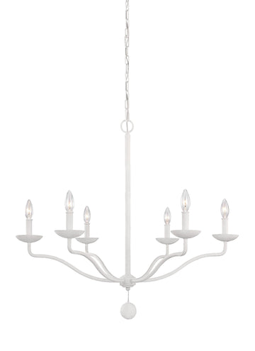 Murray Feiss 6 - Light Chandelier - C140-F3130/6PSW