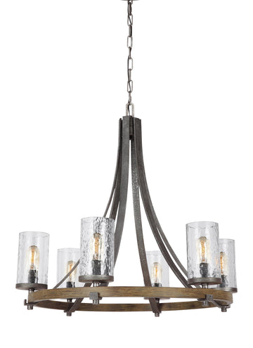 Murray Feiss 6 - Light Chandelier - C140-F3134/6DWK/SGM