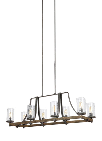Murray Feiss 8 - Light Island Chandelier - C140-F3136/8DWK/SGM