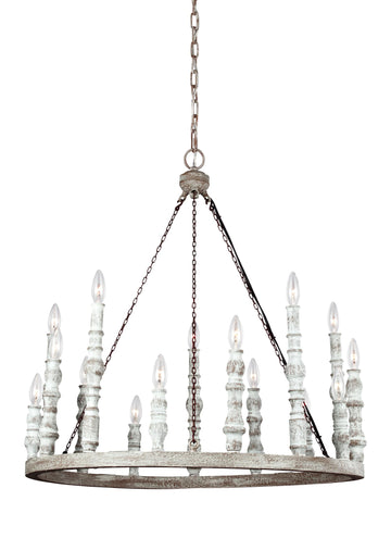 Murray Feiss 15 - Light Chandelier - C140-F3142/15DFB/DWH