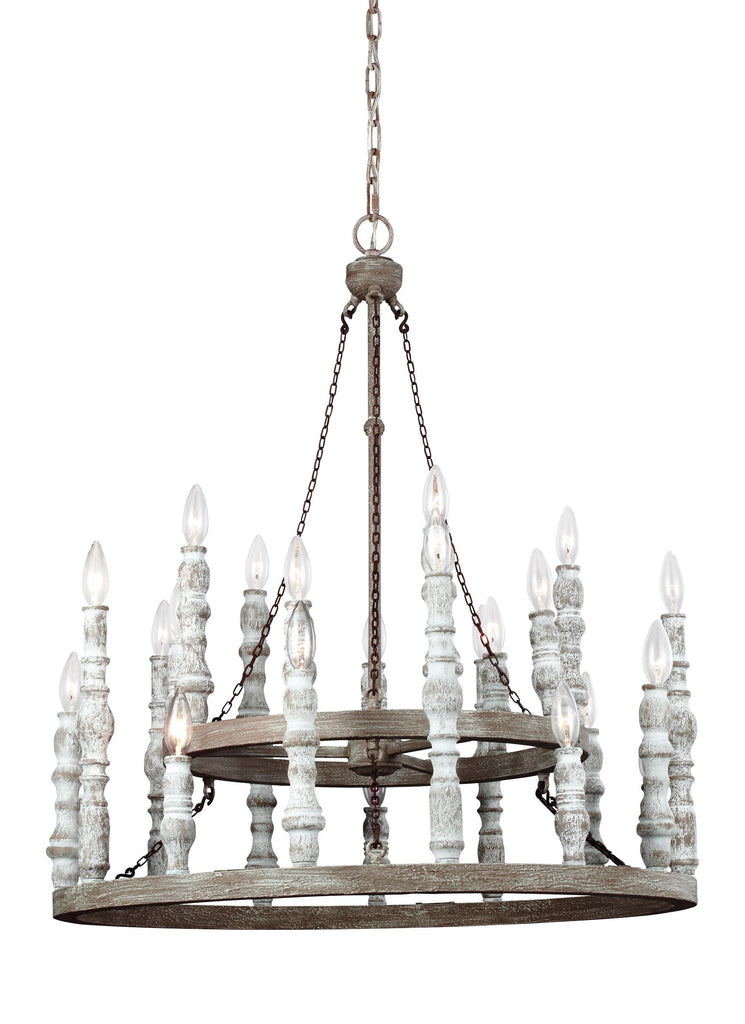 Murray Feiss 24 - Light Chandelier - C140-F3143/24DFB/DWH