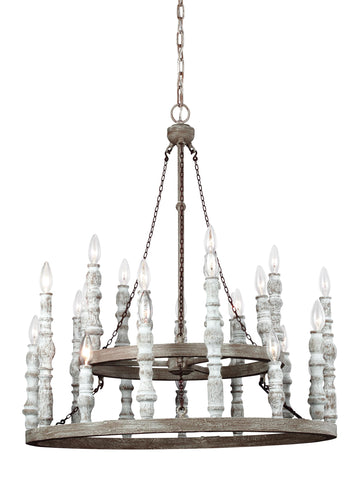 Murray Feiss 24 - Light Chandelier - C140-F3143/24DFB/DWH