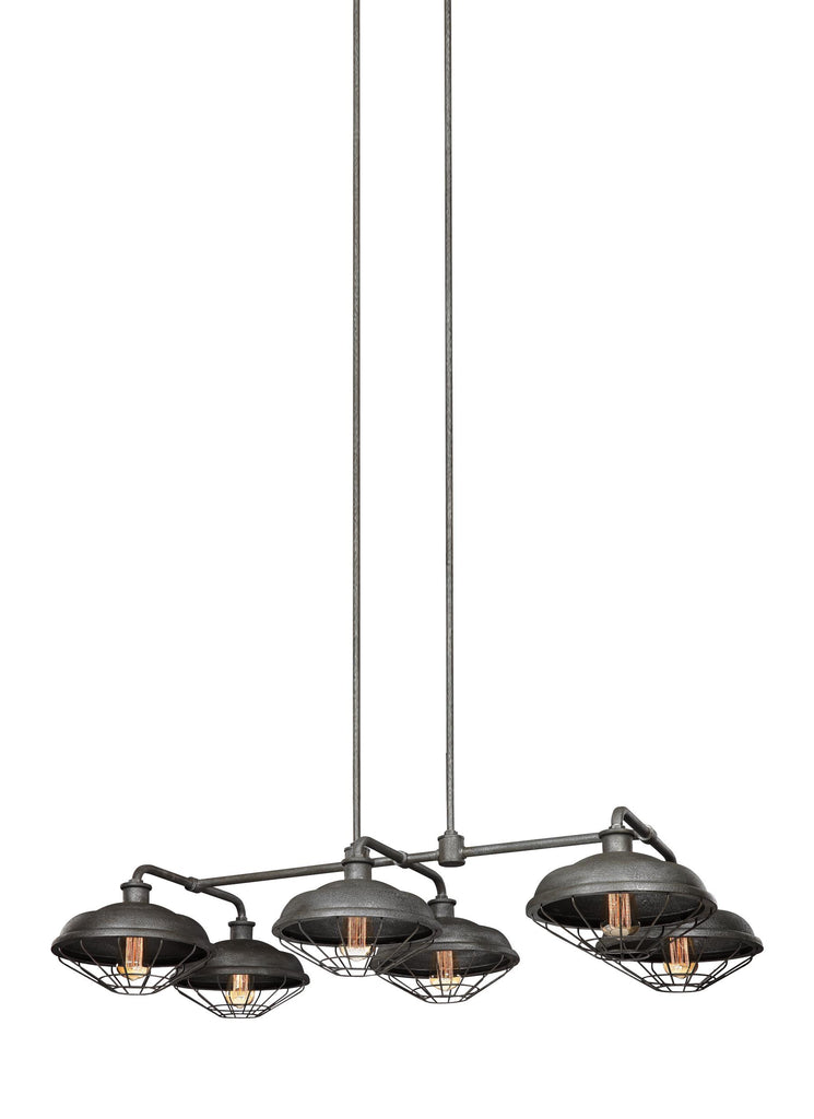 Murray Feiss 6 - Light Island Chandelier - C140-F3159/6SGM