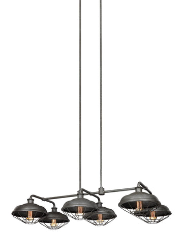 Murray Feiss 6 - Light Island Chandelier - C140-F3159/6SGM