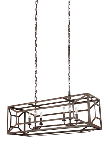 Murray Feiss 6 - Light Island Chandelier - C140-F3173/6WI