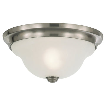 Murray Feiss 1 Bulb Brushed Steel Flushmount - C140-FM250BS
