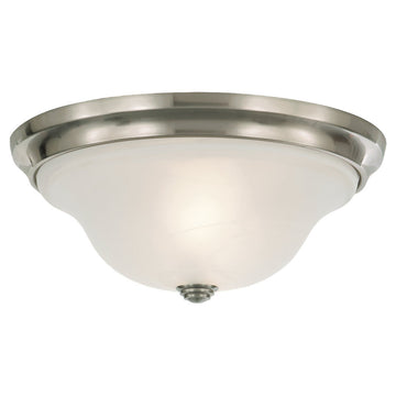 Murray Feiss 2 Bulb Brushed Steel Flushmount - C140-FM251BS