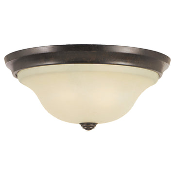 Murray Feiss 2 Bulb Grecian Bronze Flushmount - C140-FM251GBZ