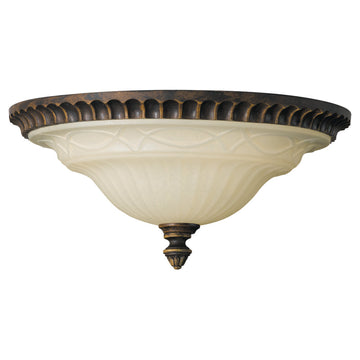 Murray Feiss 2 Bulb Walnut Flushmount - C140-FM269WAL