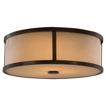 Murray Feiss 3 Bulb Heritage Bronze Flushmount - C140-FM334HTBZ
