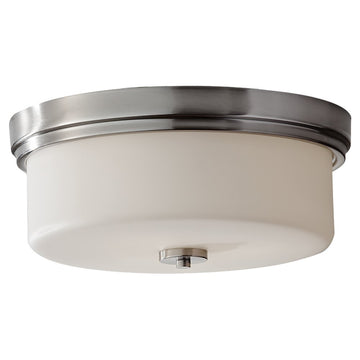 Murray Feiss 3 Bulb Brushed Steel Flush Mount Fixture - C140-FM371BS