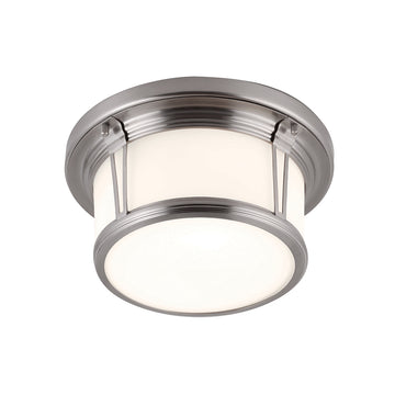 Murray Feiss 2 Bulb Brushed Steel Flushmount - C140-FM387BS