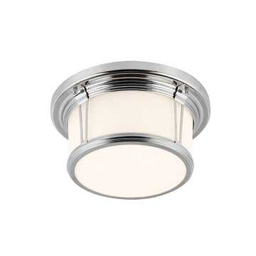 Murray Feiss 2 Bulb Polished Nickel Flushmount - C140-FM387PN