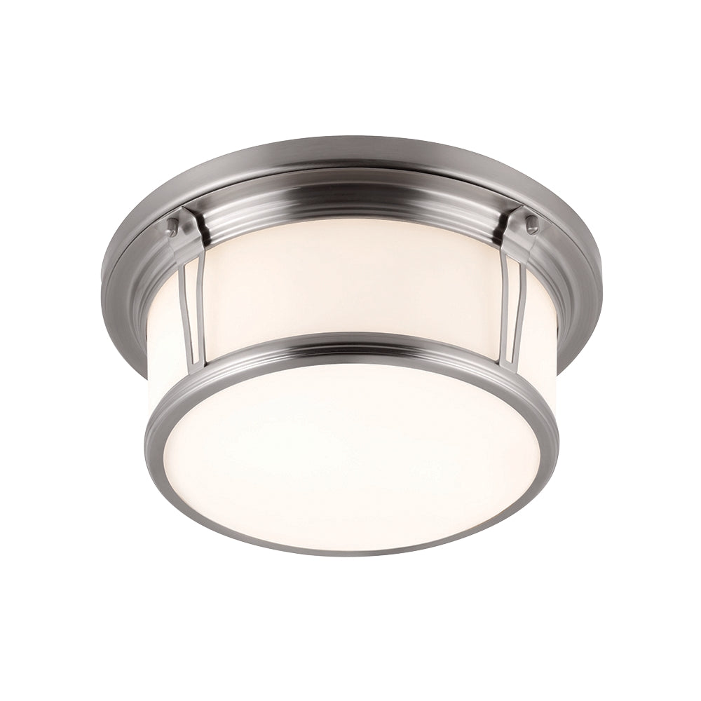 Murray Feiss 2 Bulb Brushed Steel Flushmount - C140-FM388BS