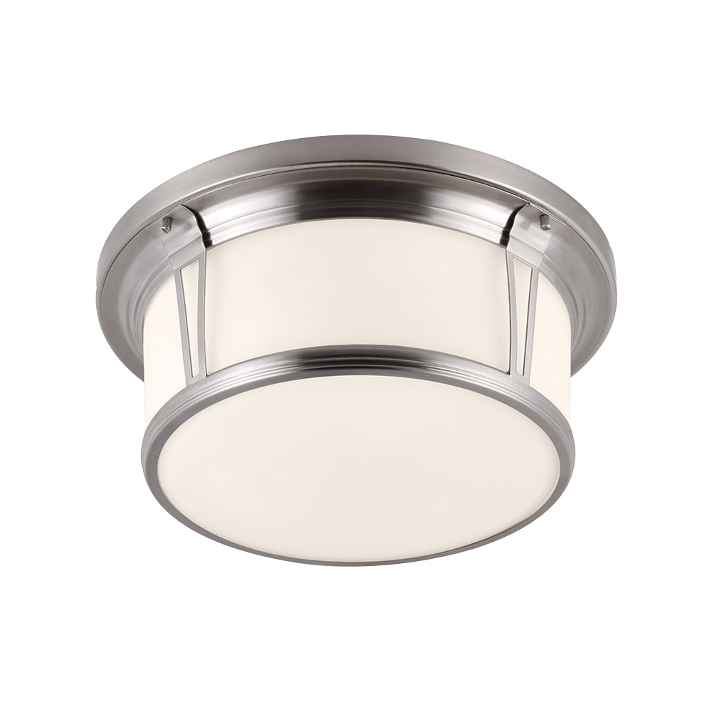 Murray Feiss 3 Bulb Brushed Steel Flushmount - C140-FM389BS