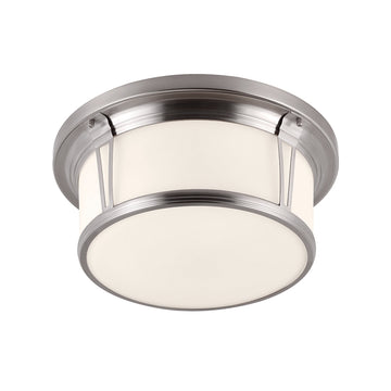 Murray Feiss 3 Bulb Brushed Steel Flushmount - C140-FM389BS