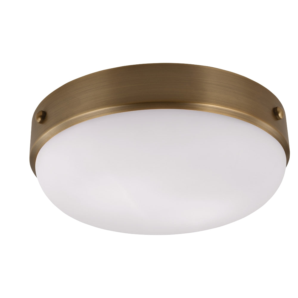 Murray Feiss 2 Bulb Dark Antique Brass Flushmount - C140-FM390DAB