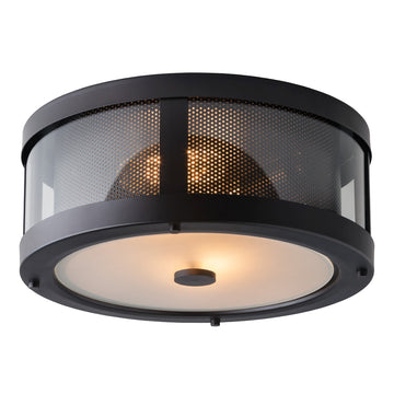 Murray Feiss 2 Bulb Oil Rubbed Bronze Flushmount - C140-FM396ORB