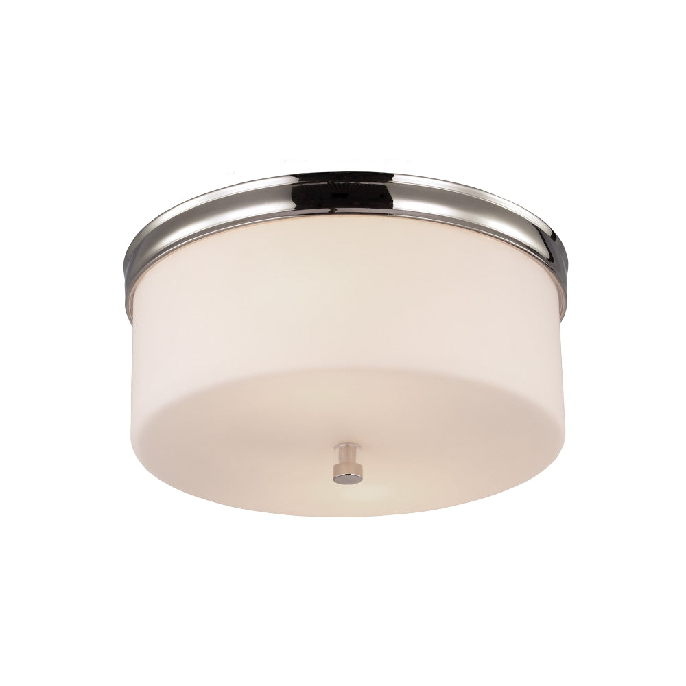 Murray Feiss 2 Bulb Polished Nickel Flushmount - C140-FM401PN