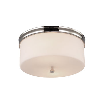 Murray Feiss 2 Bulb Polished Nickel Flushmount - C140-FM401PN