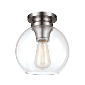 Murray Feiss 1 Bulb Brushed Steel Flushmount - C140-FM403BS
