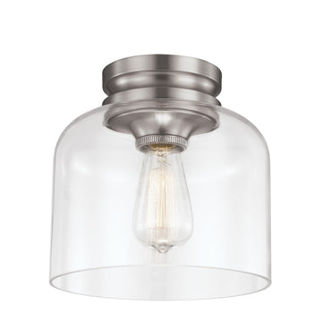 Murray Feiss 1 Bulb Brushed Steel Flushmount - C140-FM404BS