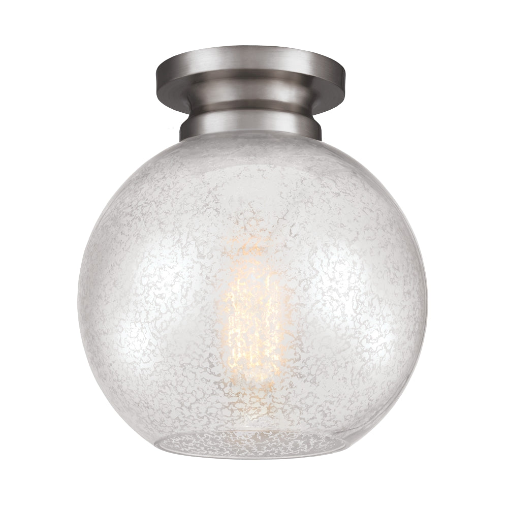 Murray Feiss 1 Bulb Brushed Steel Flushmount - C140-FM407BS