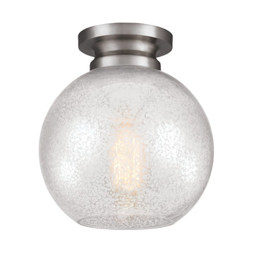Murray Feiss 1 Bulb Brushed Steel Flushmount - C140-FM407BS