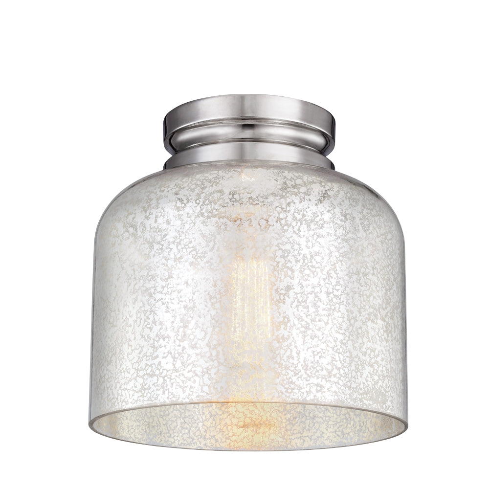 Murray Feiss 1 Bulb Polished Nickel Flushmount - C140-FM408PN