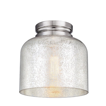 Murray Feiss 1 Bulb Polished Nickel Flushmount - C140-FM408PN