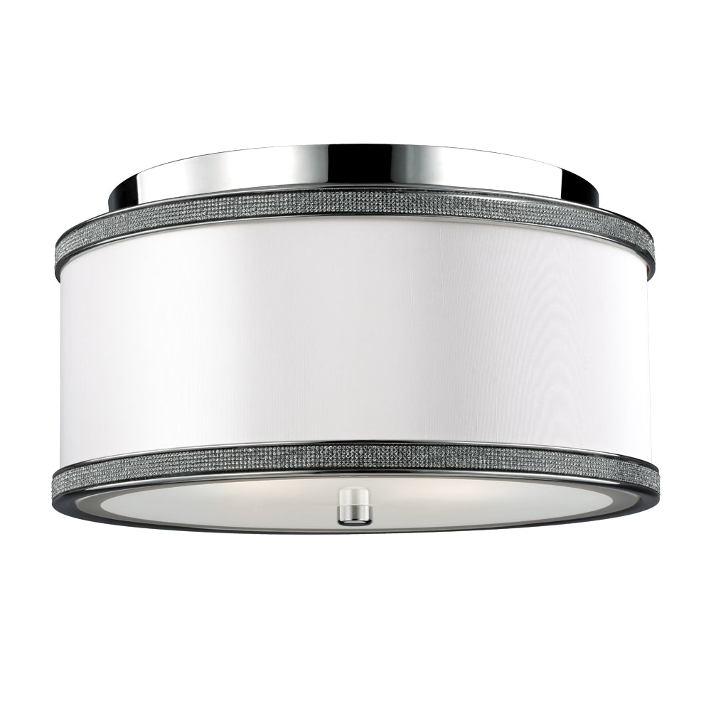 Murray Feiss 2 - Light Crystal Inlay Flush Polished Nickel - C140-FM442PN