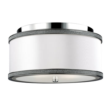 Murray Feiss 2 - Light Crystal Inlay Flush Polished Nickel - C140-FM442PN