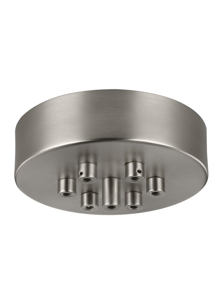 Murray Feiss 7 - Light Multi-Port Canopy with Swag Hooks Satin Nickel - C140-MPC07SN