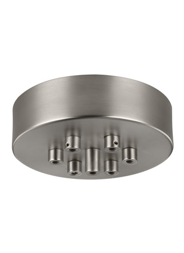 Murray Feiss 7 - Light Multi-Port Canopy with Swag Hooks Satin Nickel - C140-MPC07SN