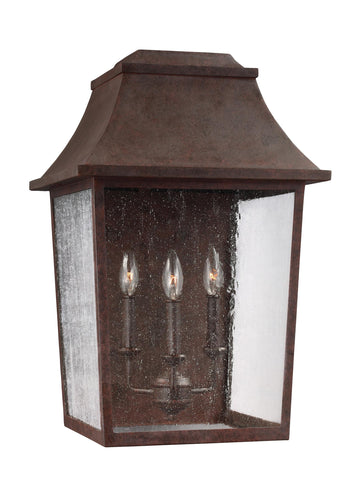 Murray Feiss 3 - Light Outdoor Wall Lantern Patina Copper - C140-OL11903PCR
