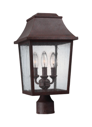 Murray Feiss 3 - Light Outdoor Post Lantern Patina Copper - C140-OL11909PCR