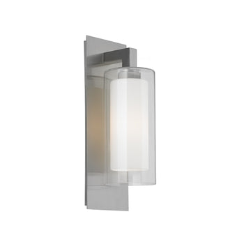 Murray Feiss 1 Bulb Brushed Steel Outdoor Lantern - C140-OL13001BS