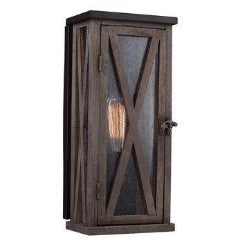 Murray Feiss 1 Bulb Dark Weathered Oak / Oil Rubbed Bronze Outdoor Lantern - C140-OL17005DWO/ORB