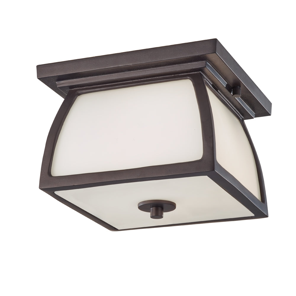 Murray Feiss 2 Bulb Oil Rubbed Bronze Outdoor Lantern Flushmount - C140-OL8513ORB