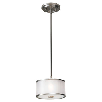 Murray Feiss 1 Bulb Brushed Steel Pendant - C140-P1137BS