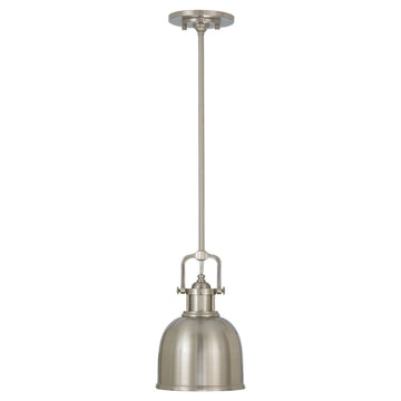 Murray Feiss 1 Bulb Brushed Steel Pendant - C140-P1145BS