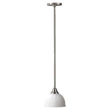 Murray Feiss 1 Bulb Brushed Steel Chandelier - C140-P1216BS