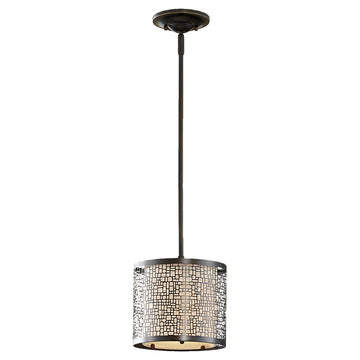 Murray Feiss 1 Bulb Light Antique Bronze Chandelier - C140-P1218LAB