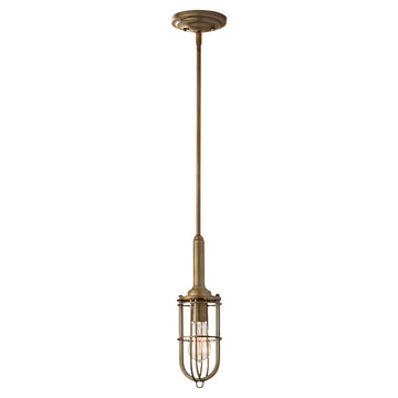 Murray Feiss 1 Bulb Dark Antique Brass Chandelier - C140-P1240DAB