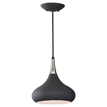 Murray Feiss 1 Bulb Black Chandelier - C140-P1253BK