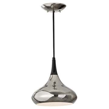Murray Feiss 1 Bulb Polished Nickel Chandelier - C140-P1253PN