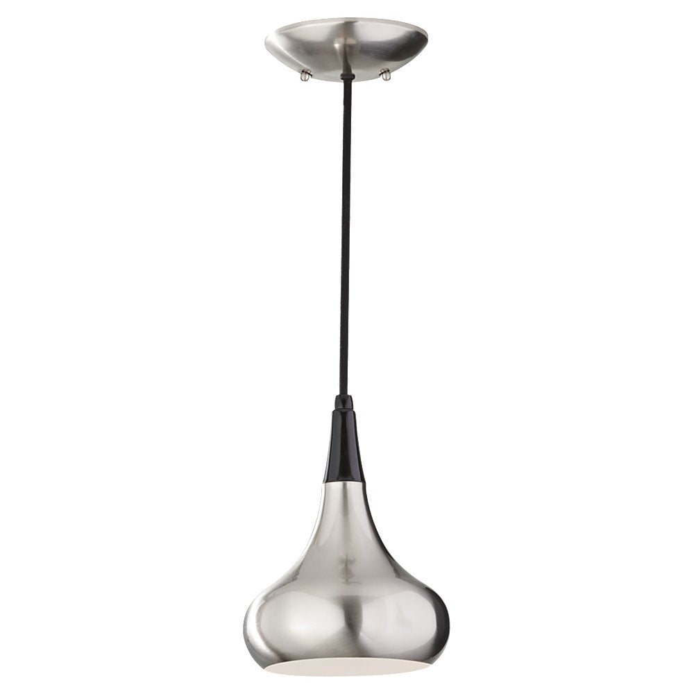 Murray Feiss 1 Bulb Brushed Steel Chandelier - C140-P1254BS